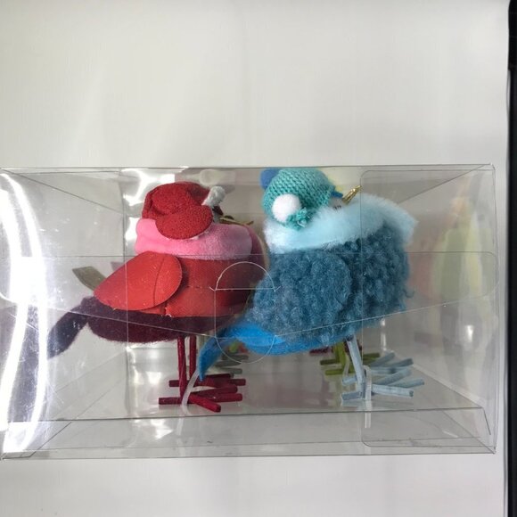 Target Wondershop 2023 Feathery Friends Christmas/winter set of 6 mini birds NEW - Picture 5 of 7